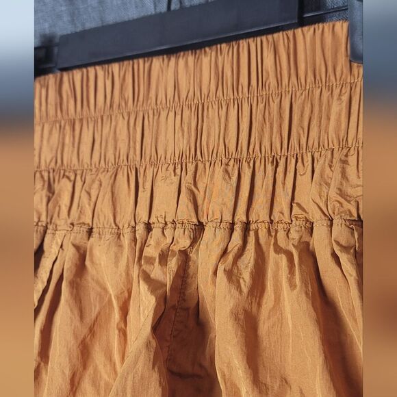 FREE PEOPLE Gold Athletic Shorts - Picture 2 of 6